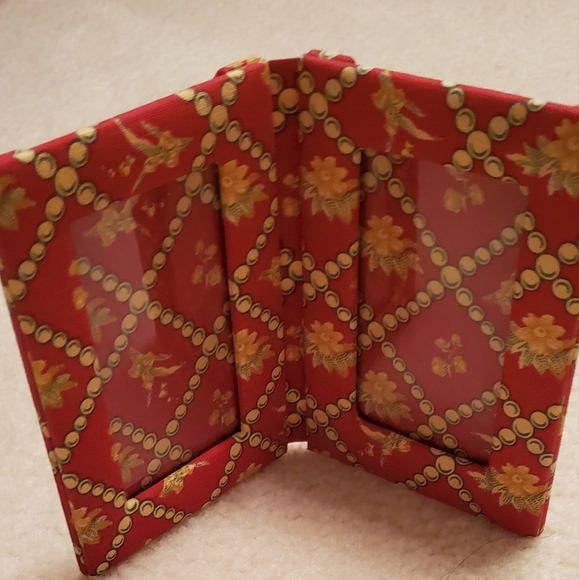 Rare Pierre Deux French Toile Country Red Double Photo Frame NWOT - Picture 5 of 13